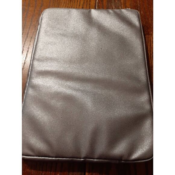 New KECC Silver 13" Computer Laptop Chrome Book Mac Tablet Canvas Padded Sleeve - Picture 2 of 3